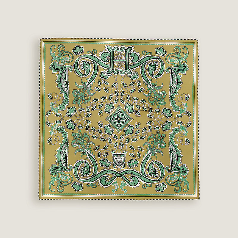 H Enlumine bandana 55 - Black | Hermès Mainland China